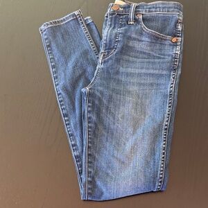 Madewell Women's 10 inch high rise, skinny Blue Denim Jeans -26